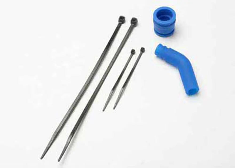 Pipe Coupler, Exhaust Deflector, Ties, Blue 1