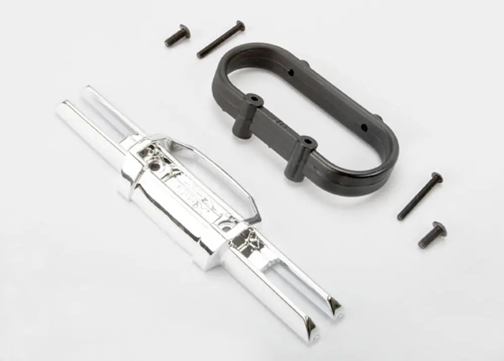 Rear Bumper, Chrome & Mount 1