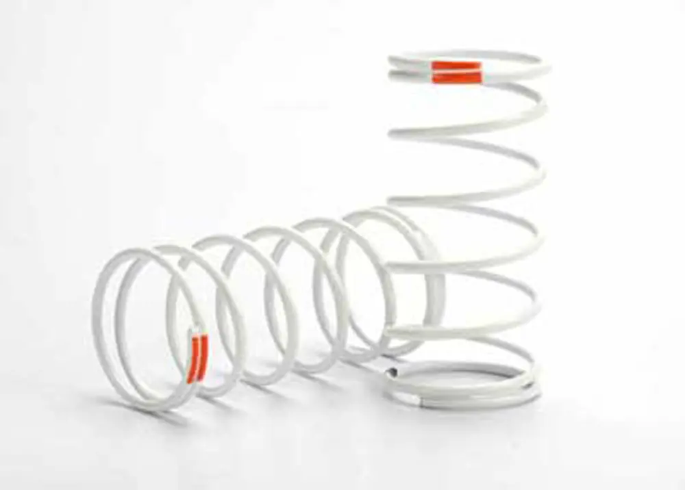 Front Gtr Shock Springs, White, 0.9 Rate 1