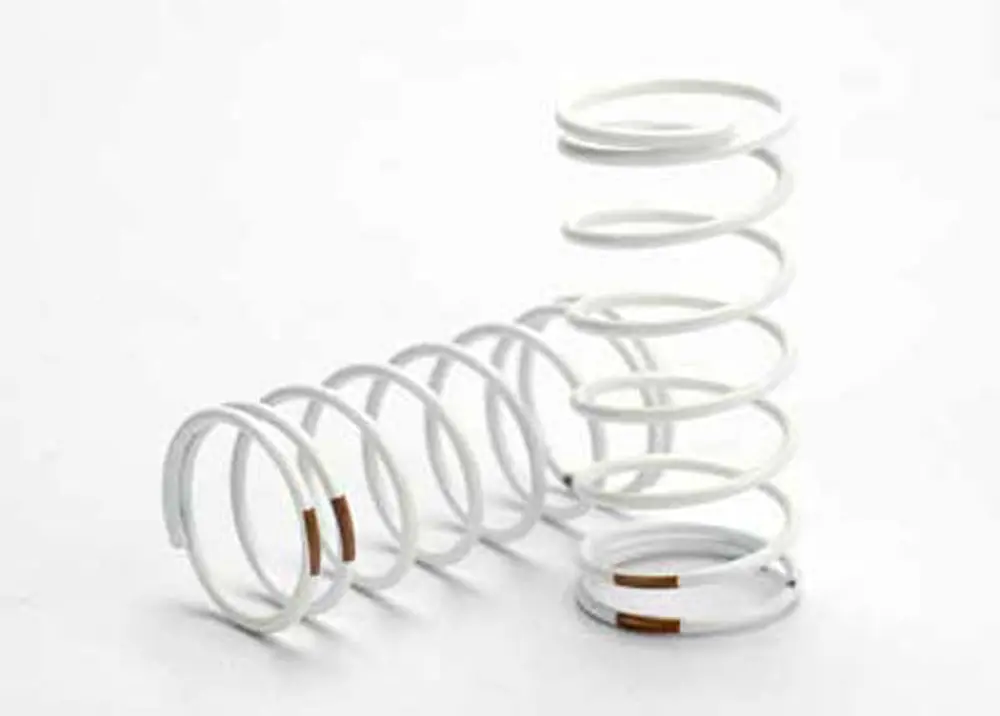 Rear Gtr Shock Springs, White, 1.0 Rate 1