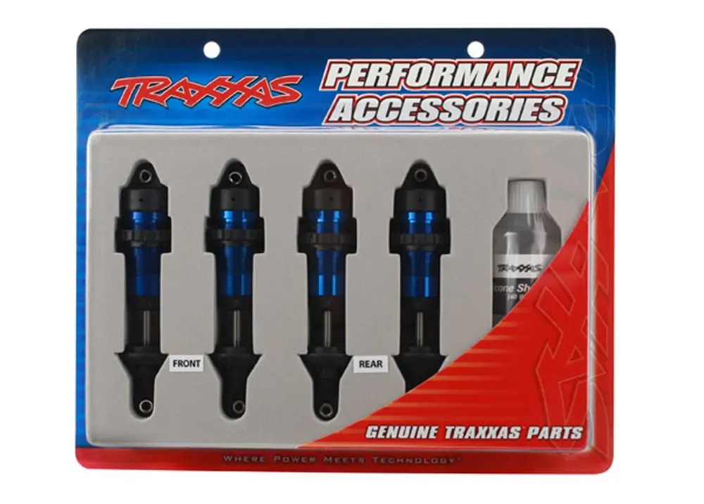 Aluminum Gtr Shocks, Assembled, Blue 1