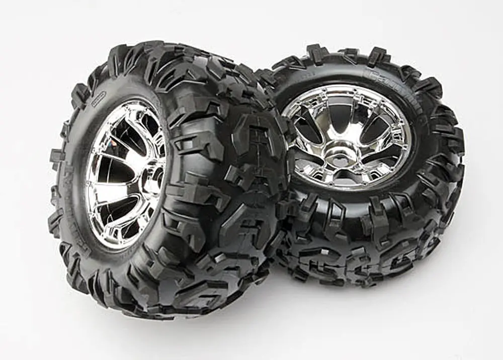 Canyon At Tires, Geode Wheels, 3.8", Chrome 1