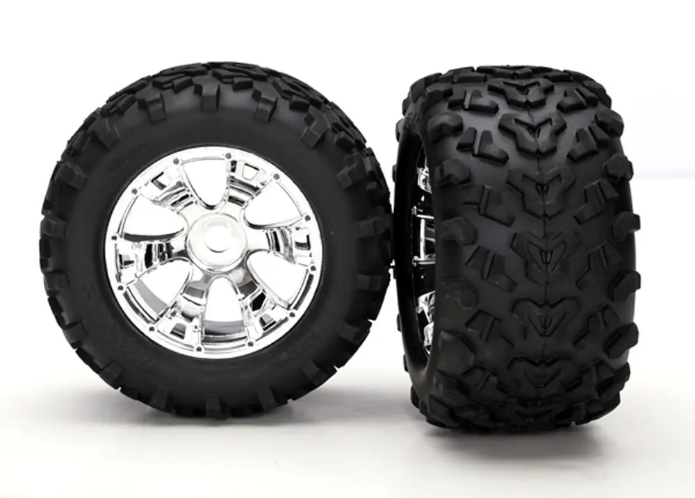 Maxx Tires, Geode Wheels, 3.8", Chrome 1