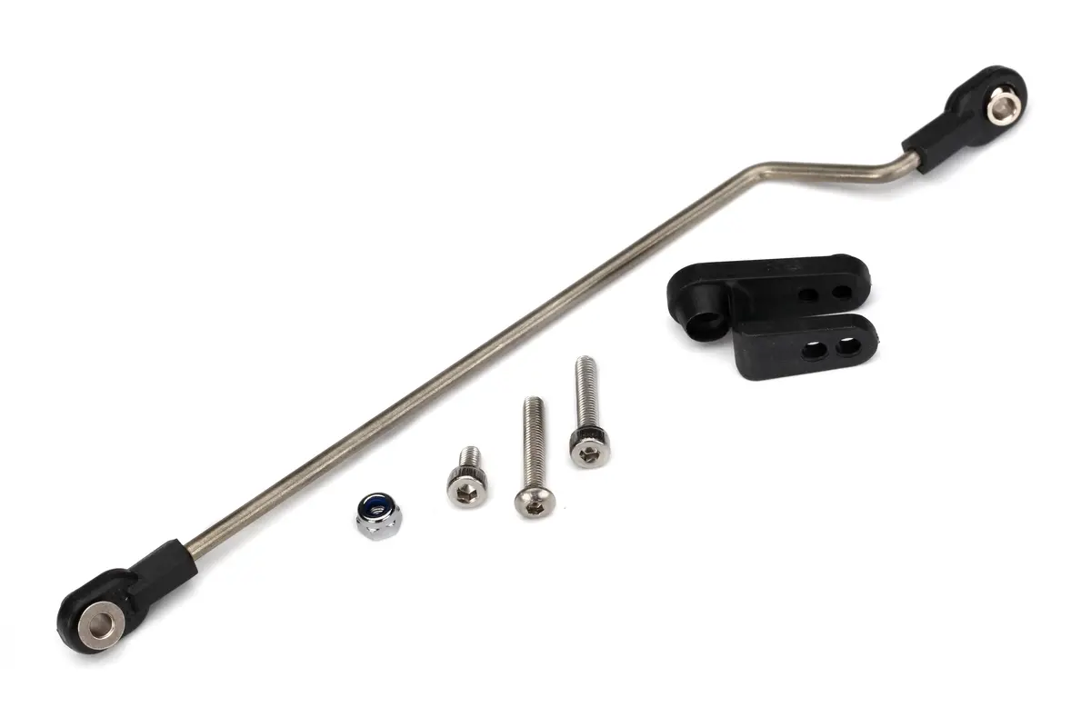 Rudder Pushrod,  Assembled & Servo Horn 1