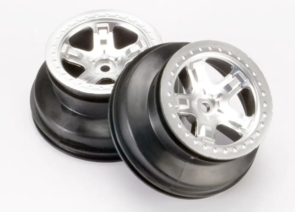 Sct Beadlock Style Wheels, Satin Chrome, 4Wd/2Wd 1