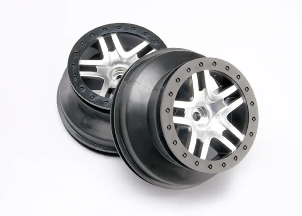 Sct Split-Spoke Wheels, Satin Chrome, Front, 2Wd 1