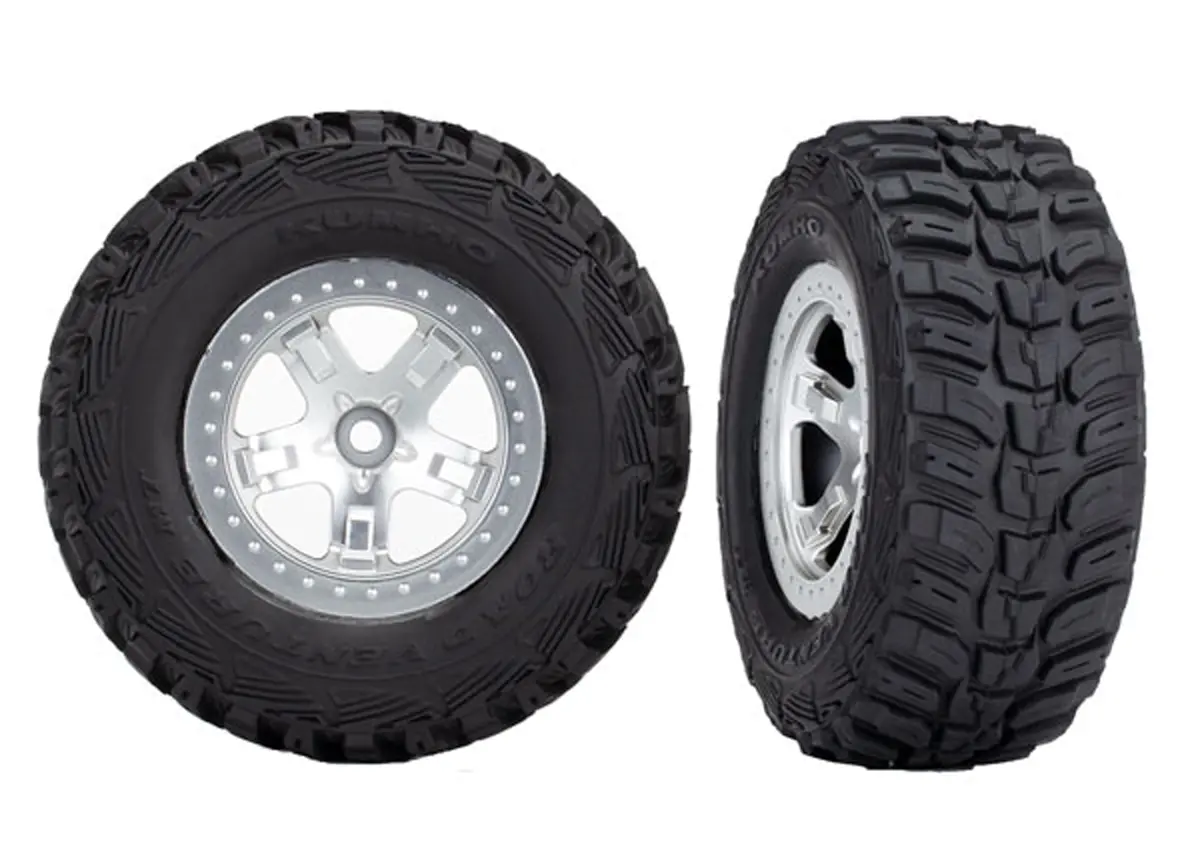Kumho Tires/Sct Beadlock Style Wheels, Satin Chrome 1