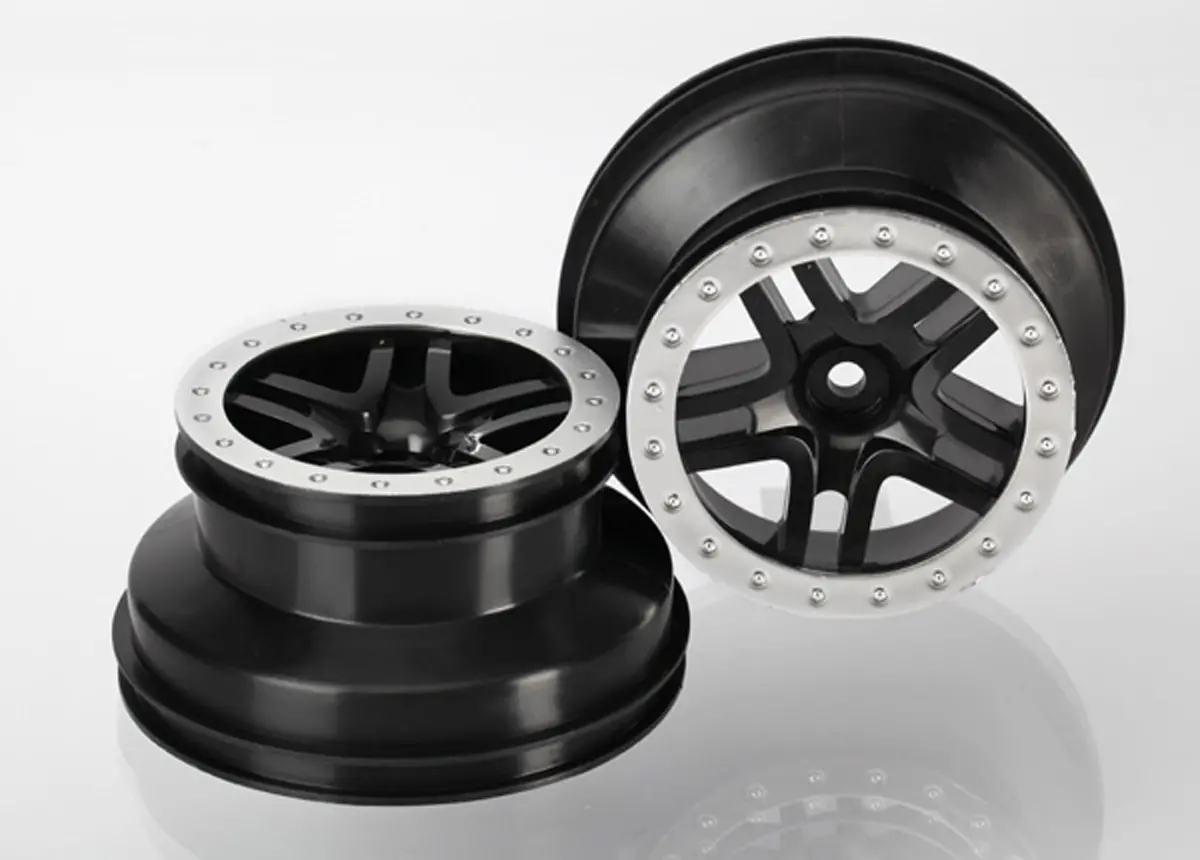 Sct Split-Spoke Wheels, Black/Satin Chrome 1