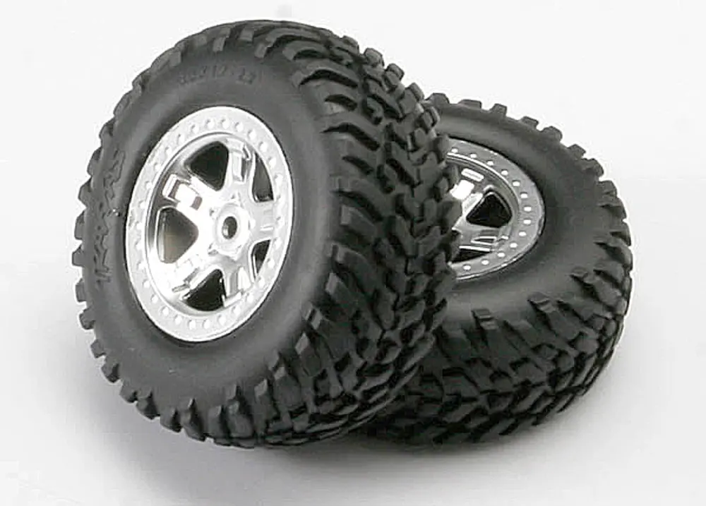 Sct Off-Road Tires, Sct Dp Wheels, Satin Chrome 1