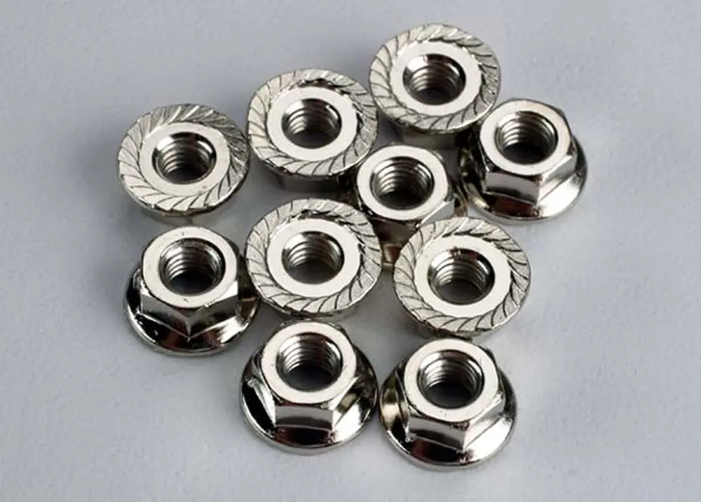 4Mm Flanged Nuts (10) 1