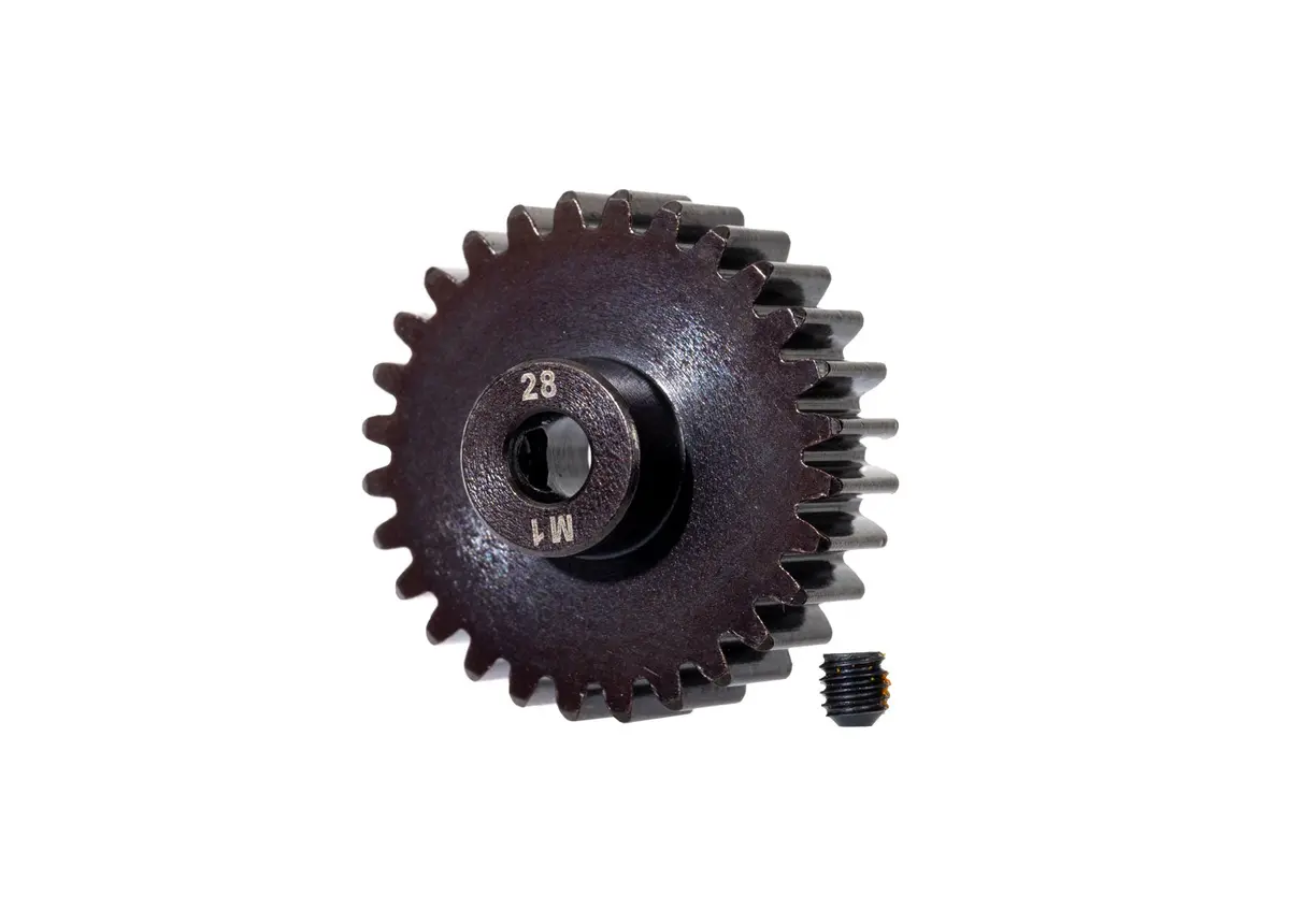 Pinion Gear, M1, 5Mm Shaft, 28 Tooth 1