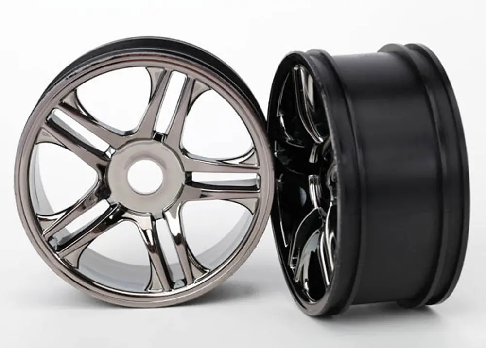 Ss Wheels, Black Chrome, Rear 1