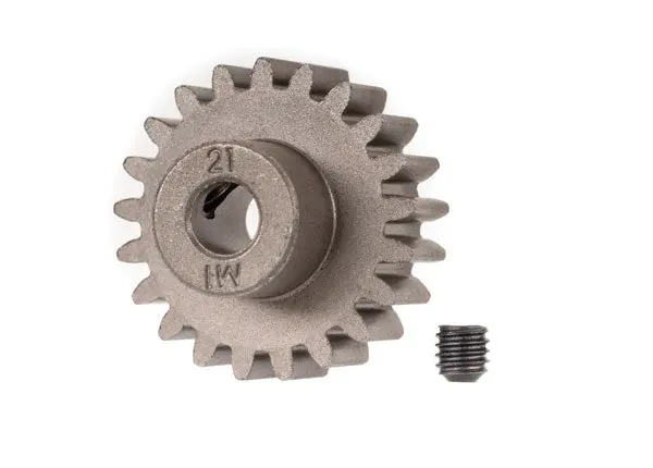 Pinion Gear, 1P, 5Mm Shaft, 21T W/ Set Screw 1