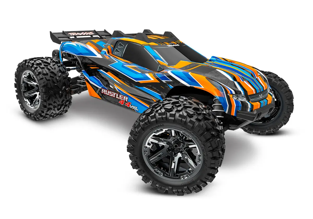 Rustler Vxl 1/10 4X4 Stadium Truck Rtr, Orange 1