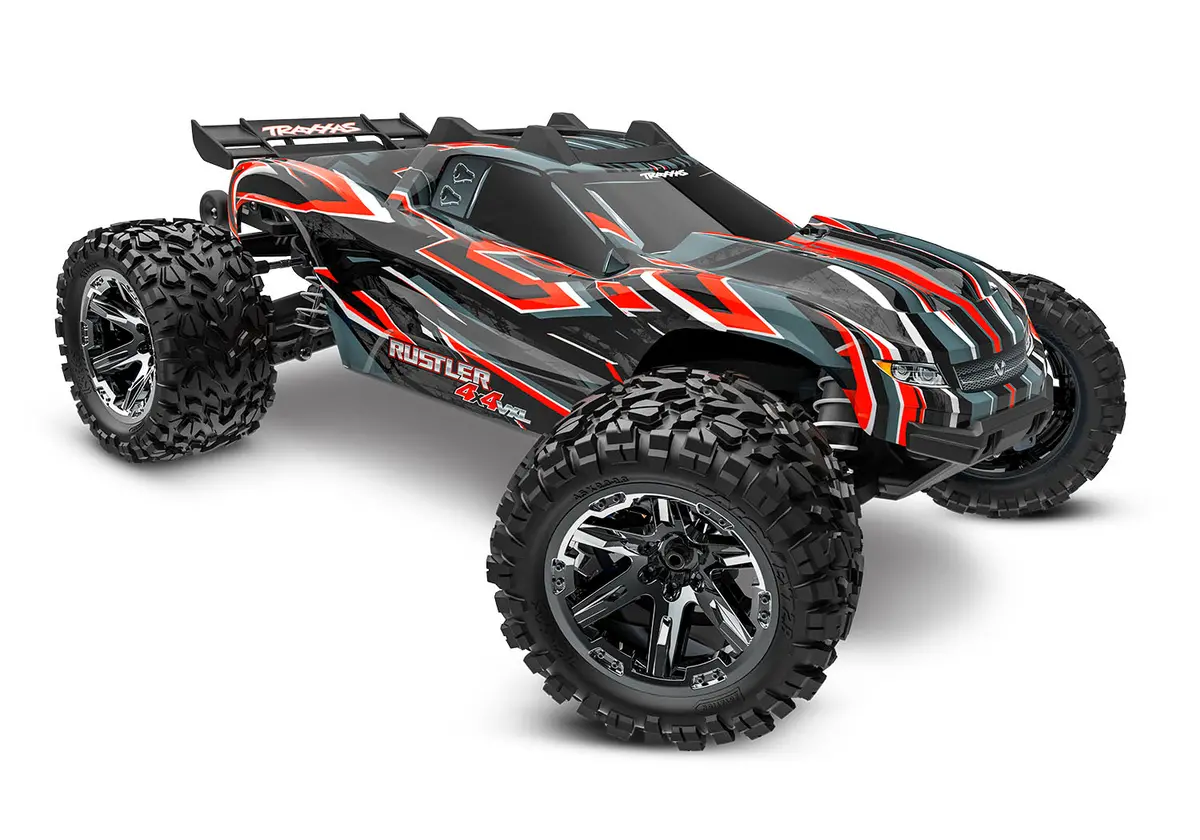 Rustler Vxl 1/10 4X4 Stadium Truck Rtr, Red 1
