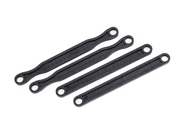 F/R Plastic Camber Link Set, Black 1
