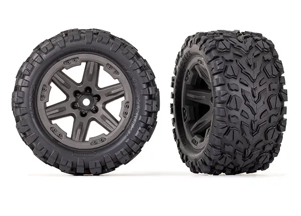 Talon Ext Tires & Rxt Wheels, Gray W/ Foam Inserts 1