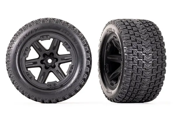 Gravix Tires & 2.8" Rxt Wheels, Black (2) 1
