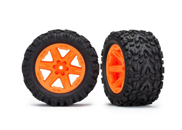 Talon Extreme Tires, Rxt Wheels, 2.8", Orange 1