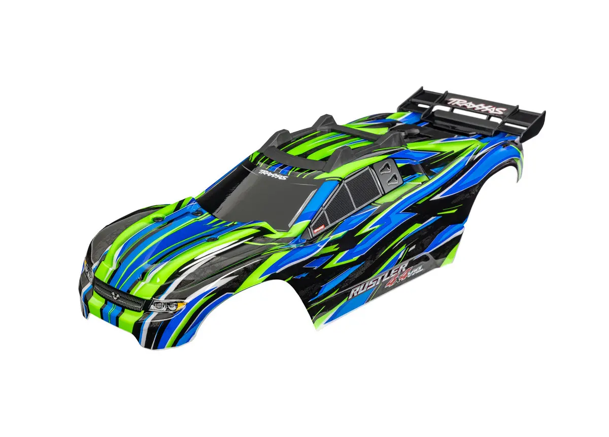 Rustler 4X4 Vxl Body, Green 1