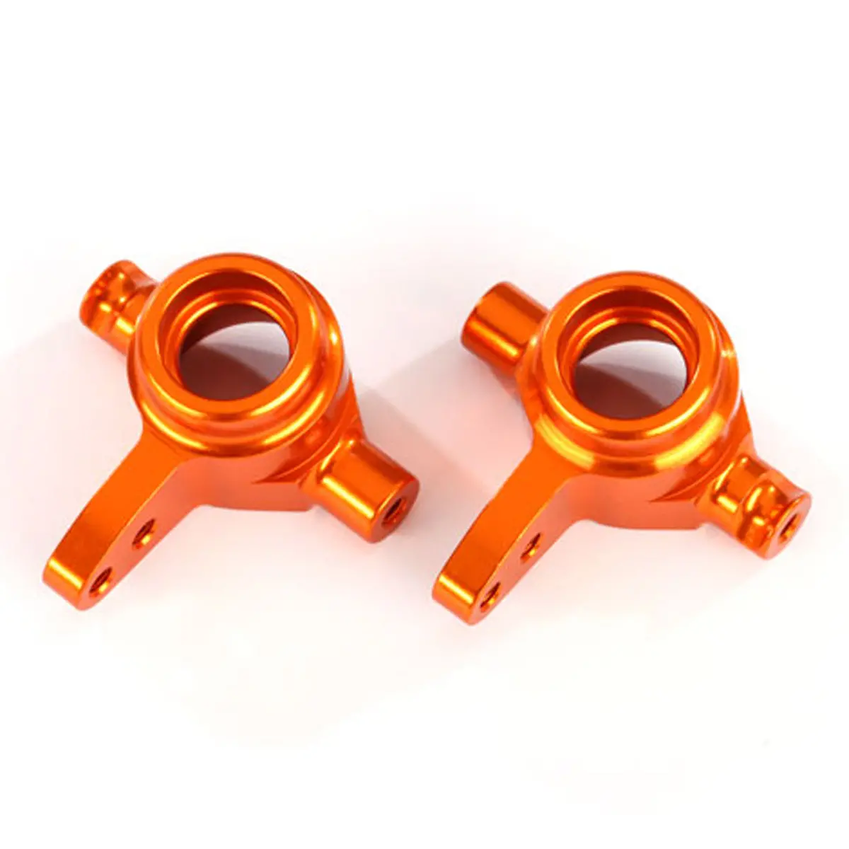 Left & Right Aluminum Steering Blocks, Orange 1