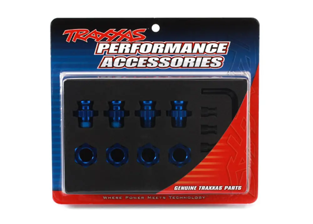 Aluminum 17Mm Wheel Hub Set, Short, Blue 1