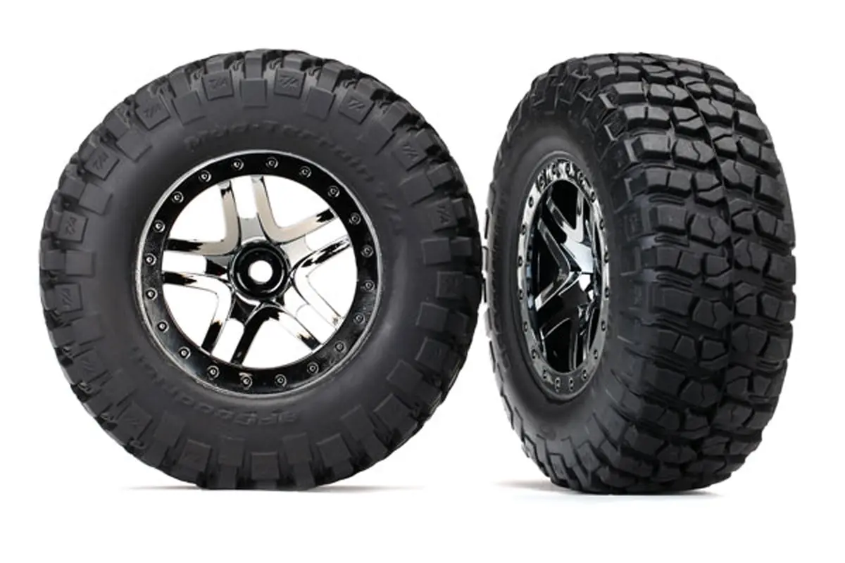 Mud-Terrain Tires, Ss Wheels, Black Chrome 1
