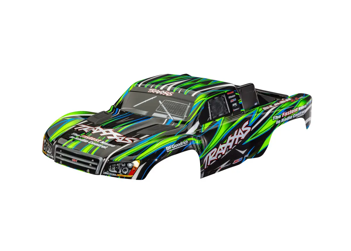 Slash 4X4/Vxl/2Wd Clipless Body, Green 1