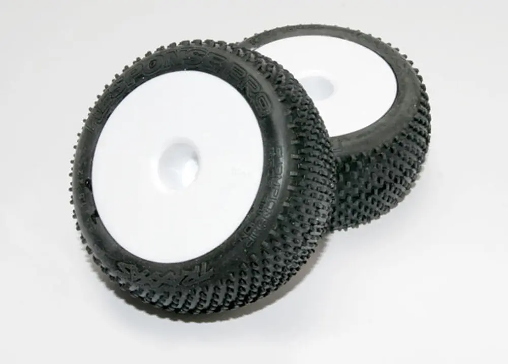 Response Pro Tires, Dished Wheels, 2.2", White 1