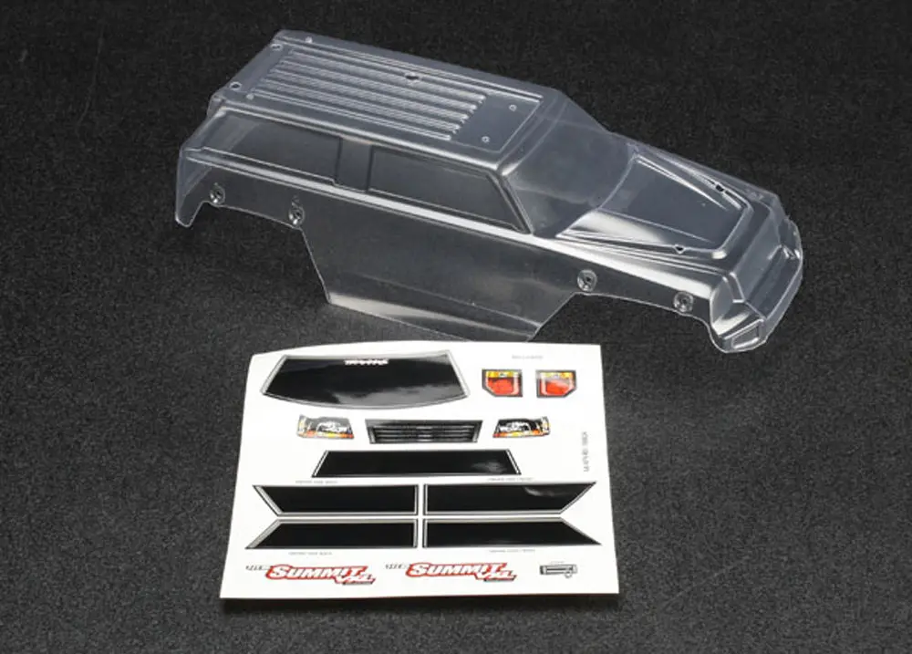 Summit 1/16 Pre-Cut Body, Clear 1