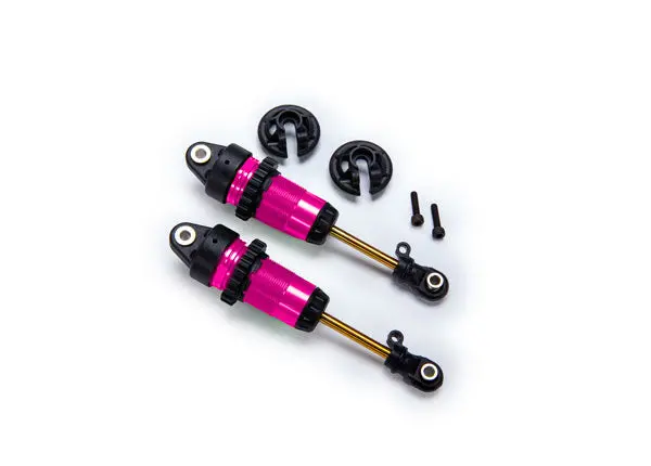 Fully Assembled Long Gtr Shocks, Pink W/ Tin Shafts 1