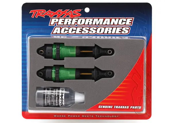 Aluminum Gtr Long Shocks, Green 1