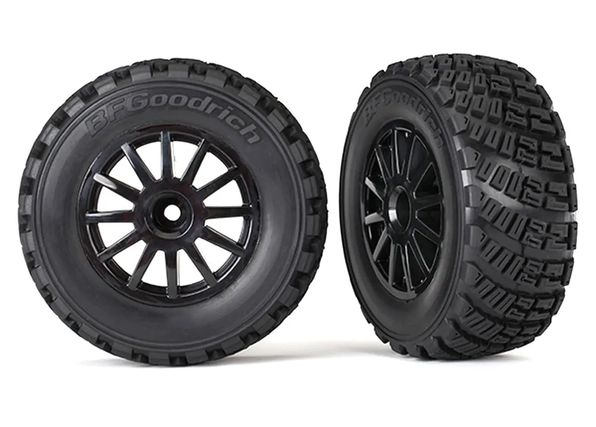 Rally Gravel Pattern Tires, Wheels, Black 1