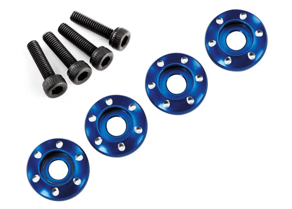 Aluminum Wheel Nut Washer, Blue 1