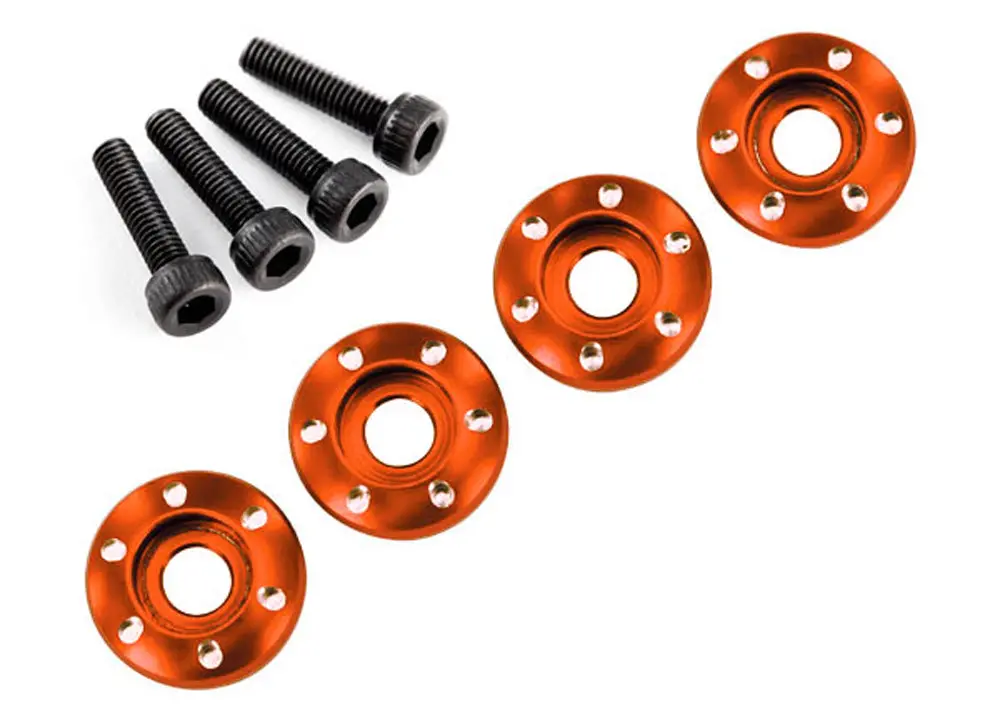 Aluminum Wheel Nut Washer, Orange 1