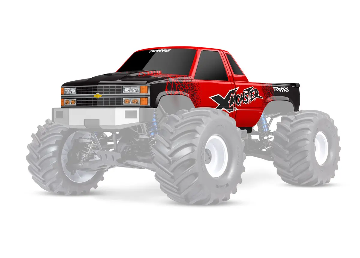 X-Monster 4X4 Chevy Gmt400 Ck Body, Red 1