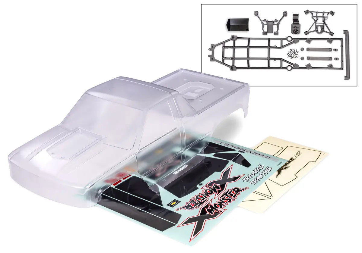 X-Monster 4X4 Chevy Gmt400 Ck Heavy Duty Body, Clear 1