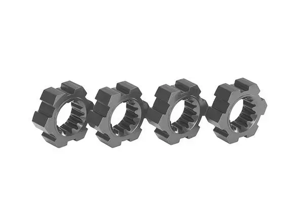 Aluminum Hex Wheel Hubs, Gray 1