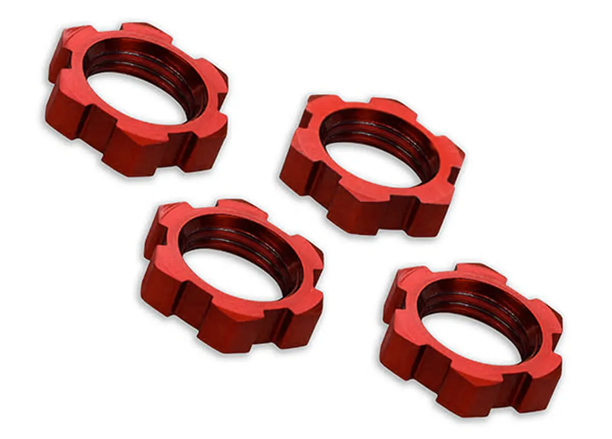 17Mm Splined Wheel Nut, Red, X-Maxx 1