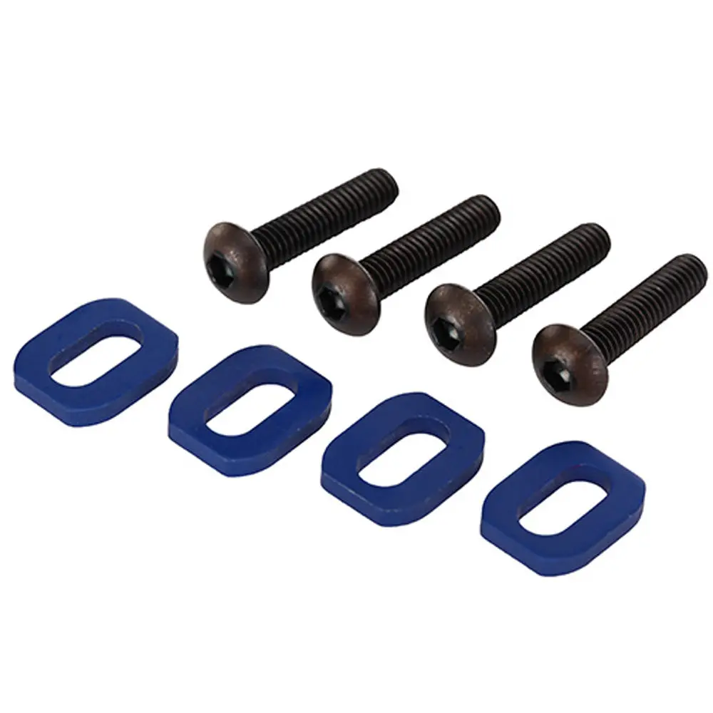 Aluminum Motor Mount Washers, Blue, X-Maxx 1