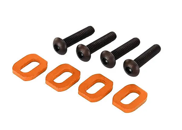 Aluminum Motor Mount Washers W/ Screws, Orange 1