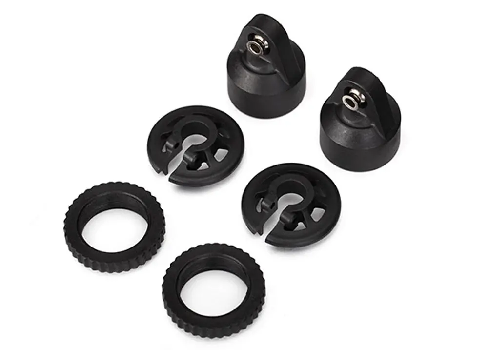 Plastic Gtx Shock Caps, Black, X-Maxx 1