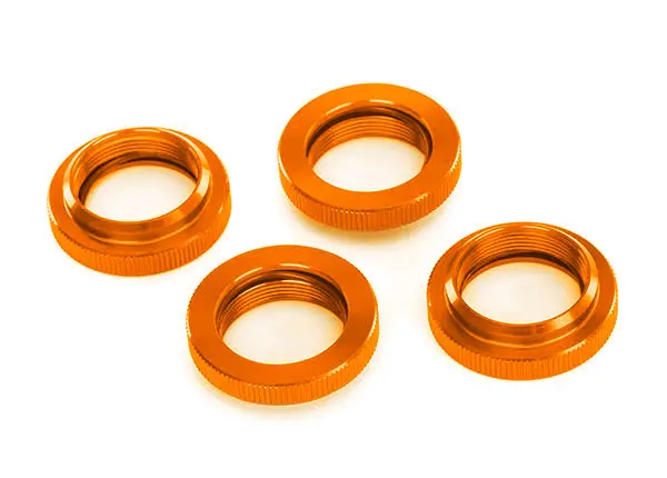 Aluminum Spring Retainers W/ O-Rings, Orange 1