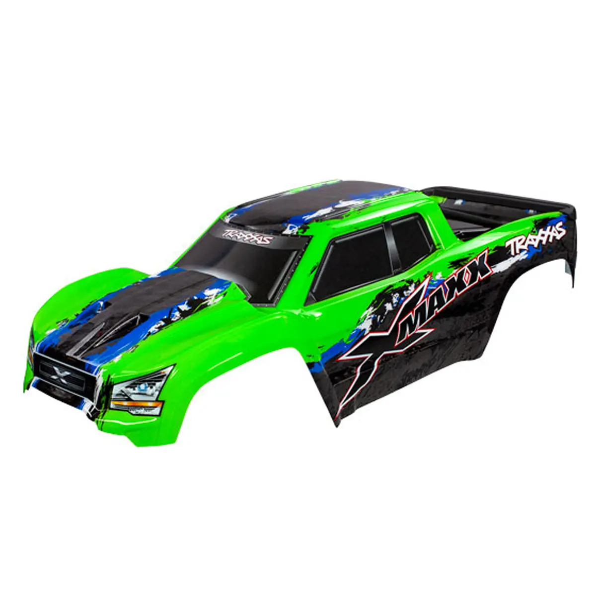 X-Maxx Pre-Cut Body, Assembled, Green 1