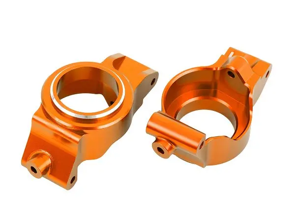 Aluminum Caster Blocks (C-Hubs), Left/Right, Orange 1