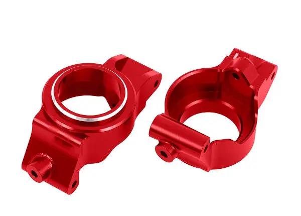 Aluminum Caster Blocks (C-Hubs), Left/Right, Red 1