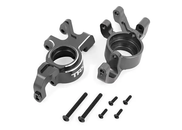 Aluminum Steering Blocks, Left/Right, Gray 1