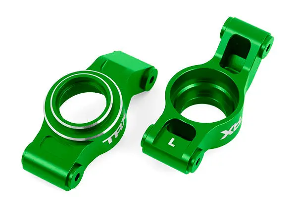 Aluminum Caster Blocks (C-Hubs), Left/Right, Green 1