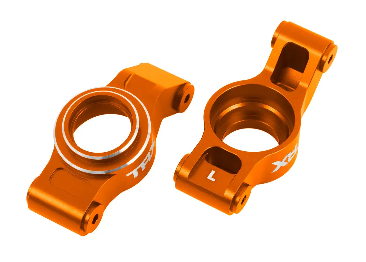 Aluminum Caster Blocks (C-Hubs), Left/Right, Orange 1
