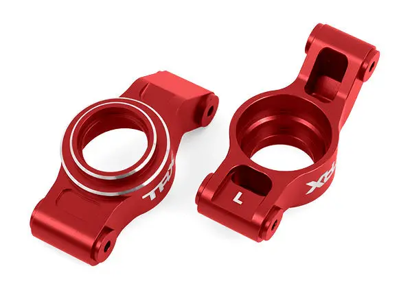 Aluminum Caster Blocks (C-Hubs), Left/Right, Red 1